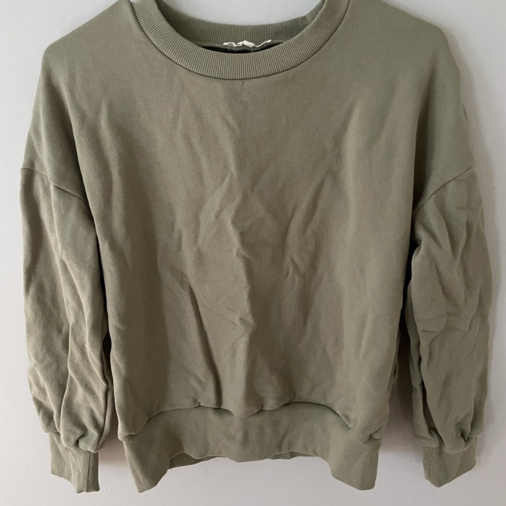 Sage colored sweatshirt